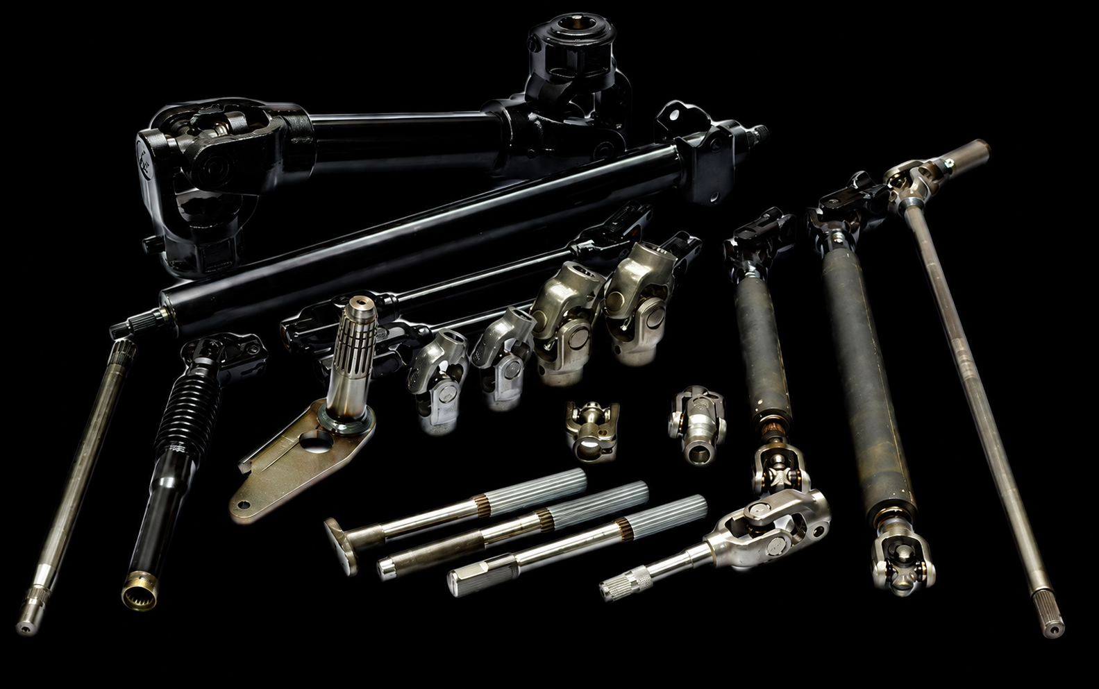 WAY product display -- steering shaft components
